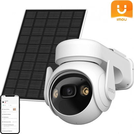 Cámara WiFi exterior giratoria con panel solar IMOU Cell PT Lite