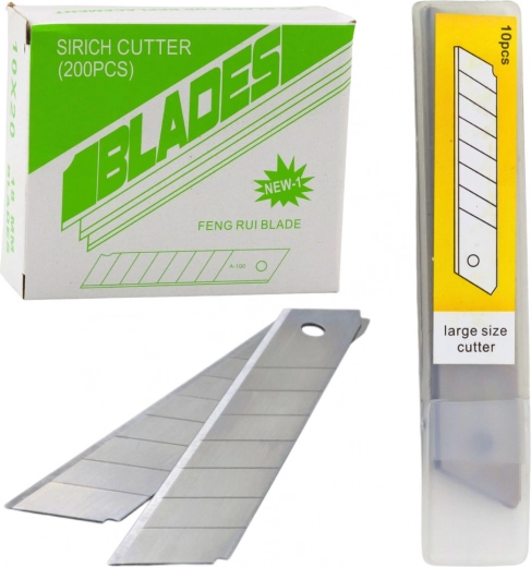 Cuchillas segmentadas de recambio 18 mm - set de 10 uds