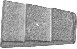 Cuña metálica de fijación 25 × 32 mm (20 uds.)
