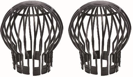 Protección de bajante de canalón de plástico, 2 uds
