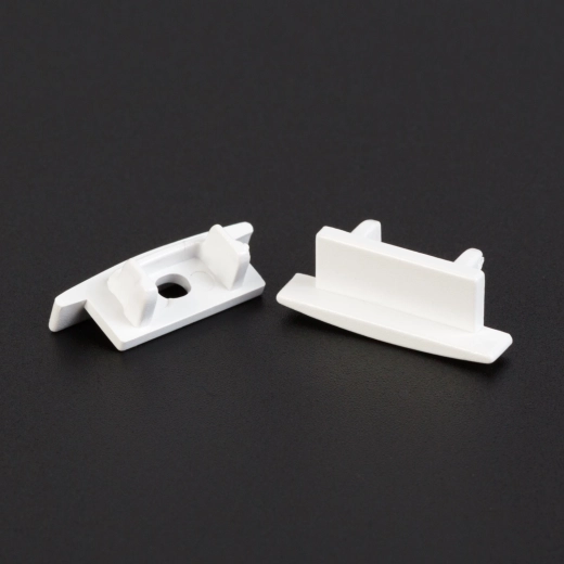 Tapas blancas para perfil LED de aluminio 41011, 2 uds.