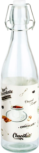 Botella de vidrio con cierre hermético tipo patent TORO 1 l Café bistro