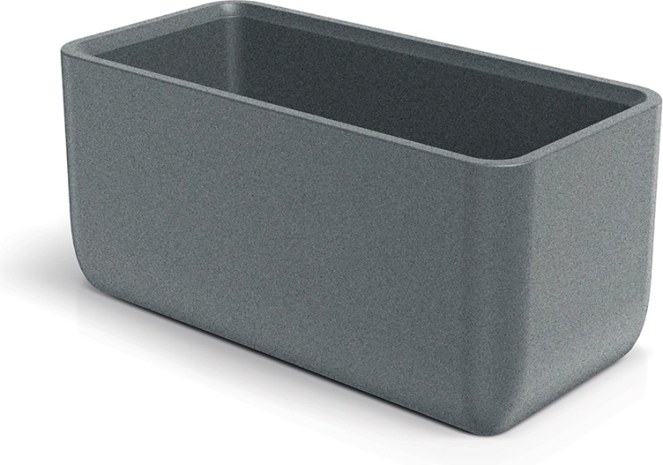 Macetero MOLTA CASE 80 cm gris granito