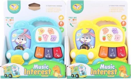 Pianito infantil con forma de autobús con sonidos de animales