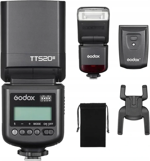 Flash Godox TT520III con disparador por radio