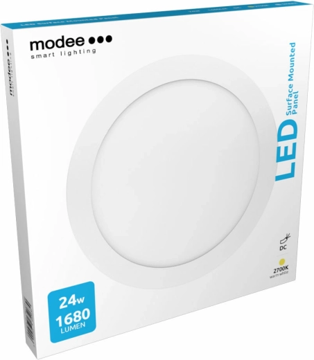Panel de techo LED Modee 24 W, 1650 lm, 300 mm, blanco cálido