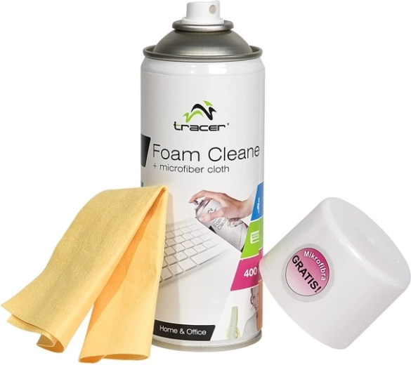 Espuma limpiadora para plástico 400 ml con microfibra