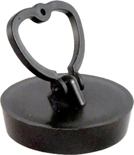 Tapón de plástico para lavabo y fregadero de 45,5 mm con anilla grande
