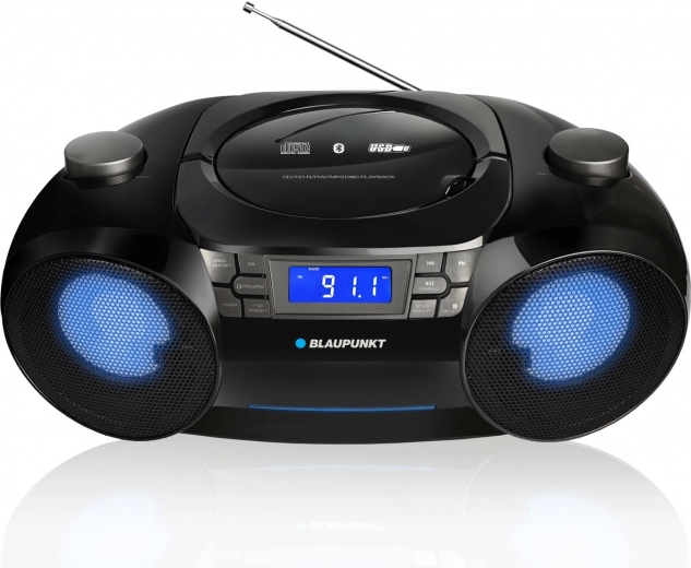Boombox con iluminación LED y tecnología Bluetooth