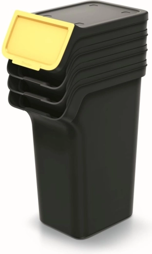 Juego apilable de cubos para residuos clasificados 4×25 l STACKBOX