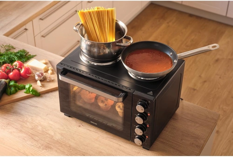 Horno y placas en uno