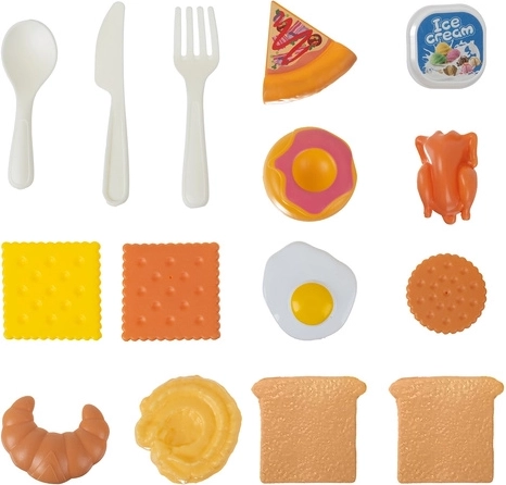 Amplios accesorios y alimentos