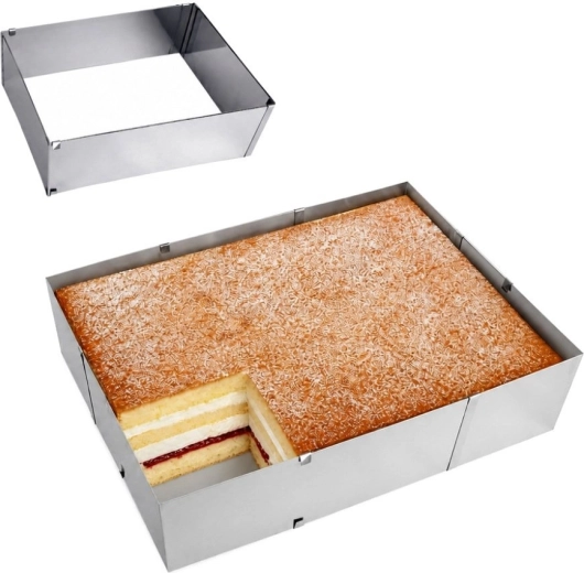 Molde rectangular ajustable para hornear Orion 24–46 × 20–38 cm