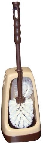 Juego de WC con soporte cuadrado y escobilla de 7 cm con limpiador de borde