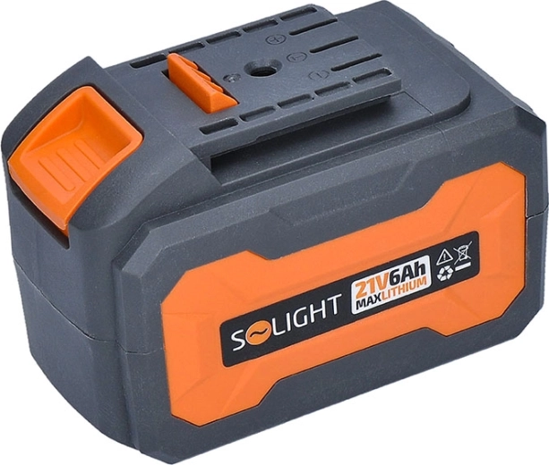 Batería recargable Li-Ion Solight 21 V 6 Ah para herramientas a batería