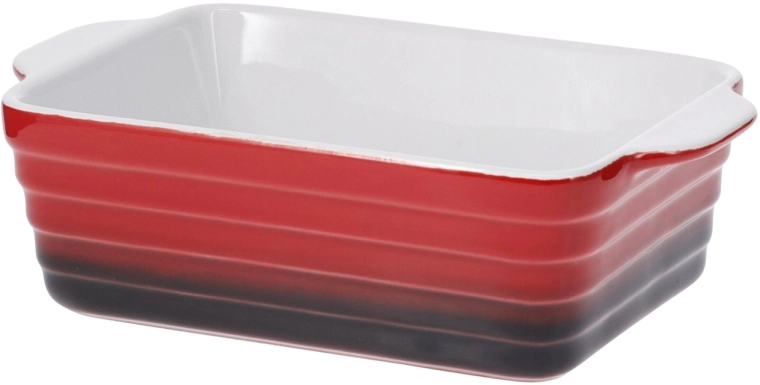 Fuente para horno resistente al calor 31 × 19 cm roja - 1 pieza