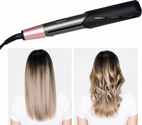 2 en 1 para cabello liso y ondas