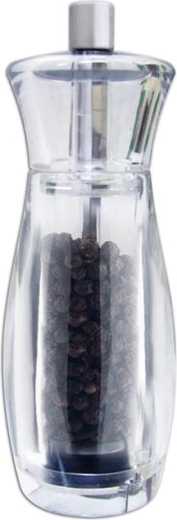 Molinillo mecánico de pimienta, metal y plástico, 14 cm