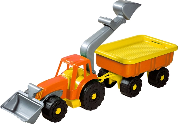 Cargadora tractor con remolque Androni Power Worker 58 cm – Naranja