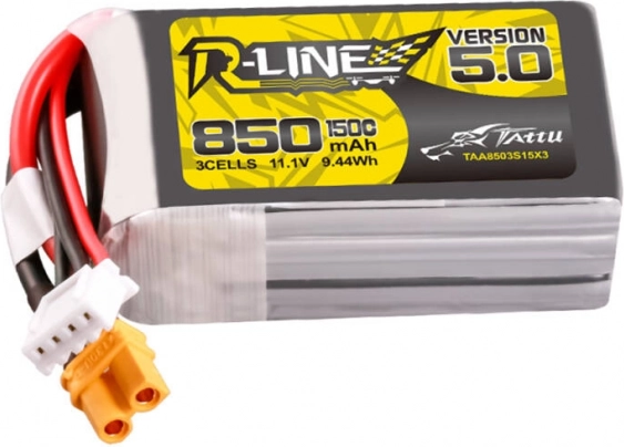 Batería de litio-polímero Tattu R-Line 850mAh 3S 11.1V 150C