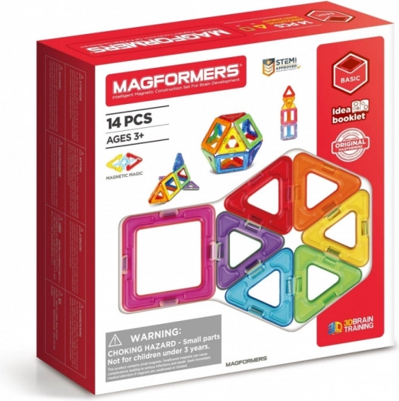 Juego de construcción magnético Magformers de 14 piezas