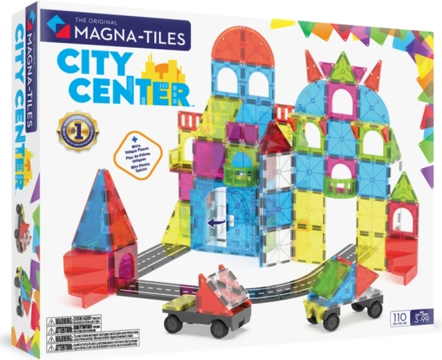 Juego de construcción magnético MAGNA-TILES Centro de la ciudad (110 piezas)
