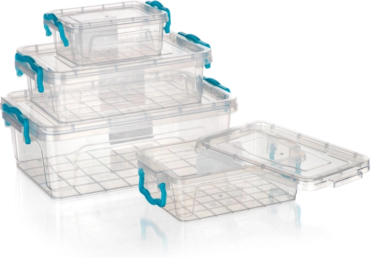 Diseño transparente y apilable