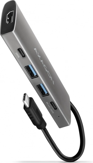 Hub USB-C multideporte 5 en 1 10 Gb/s con HDMI 4K y Power Delivery