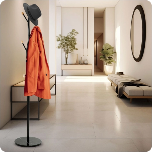 9 ganchos para abrigos, chaquetas y accesorios