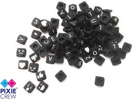 Píxeles complementarios con letras y números PIXIE CREW – set de 100 piezas de silicona