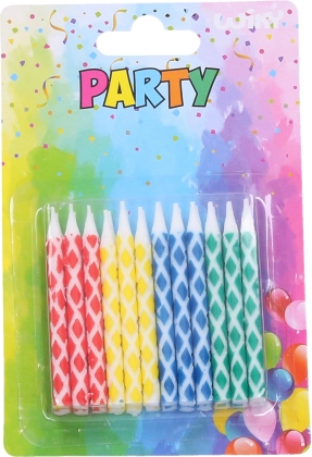Velas de colores 24 uds