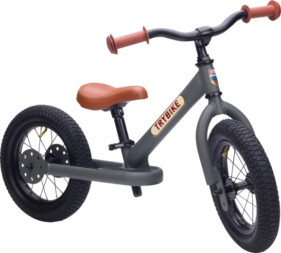 Bicicleta de equilibrio infantil Trybike gris