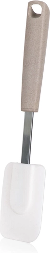Espátula de cocina NATURAL 30 × 8 cm acero inoxidable/silicona