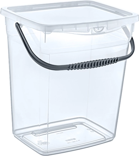 Contenedor para detergentes de 6 l con tapa y asa