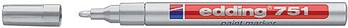 Rotulador de pintura edding 751, plateado