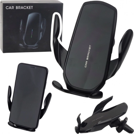 Soporte gravitacional para coche en rejilla de ventilación negro