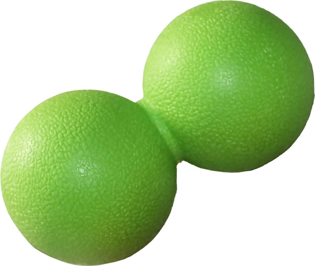 Pelota de masaje dual Merco TPE verde 6 × 12 cm - 1 pieza