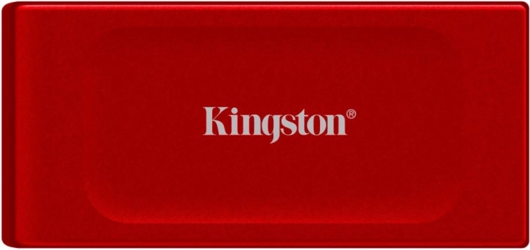 Disco SSD externo Kingston XS1000 1 TB USB 3.2 Gen 2, rojo