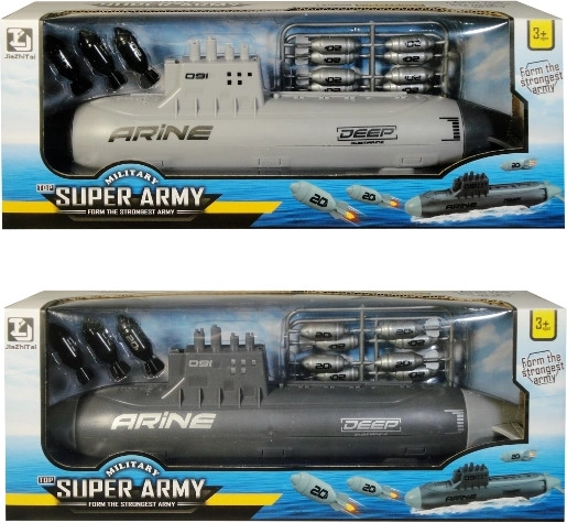 Submarino militar con misiles
