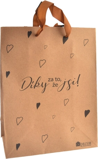 Bolsa de regalo «Gracias por ser como eres» (26 × 10 × 32 cm)