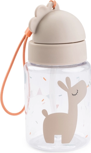 Done by Deer botella con pajita Celebration color arena 280 ml