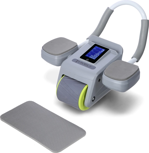 Rodillo abdominal HMS con rebote automático, gris