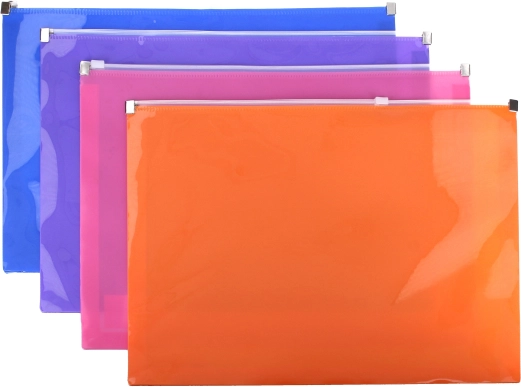 Carpeta con cremallera para documentos