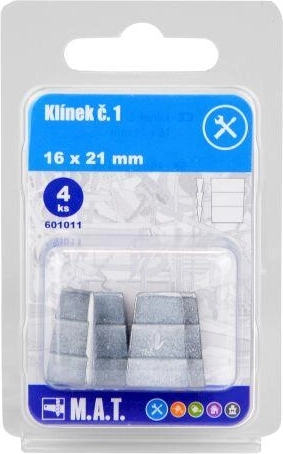 Cuñas de madera para mango de hacha 16 × 21 mm (4 uds)
