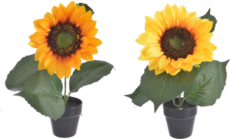 Flor artificial Girasol 22 cm (2 variantes)