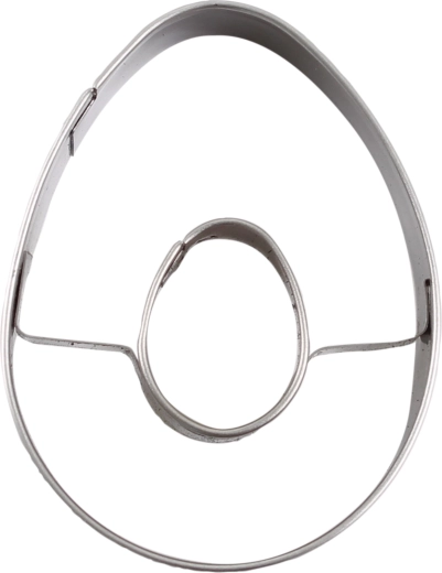 Cortadores de galletas de huevo de Pascua de acero inoxidable 4–6 cm