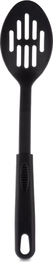 Cuchara ranurada negra BLACKLINE 30,5 cm