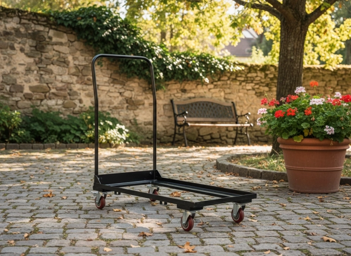 Plataforma estable para colocar las sillas de forma segura