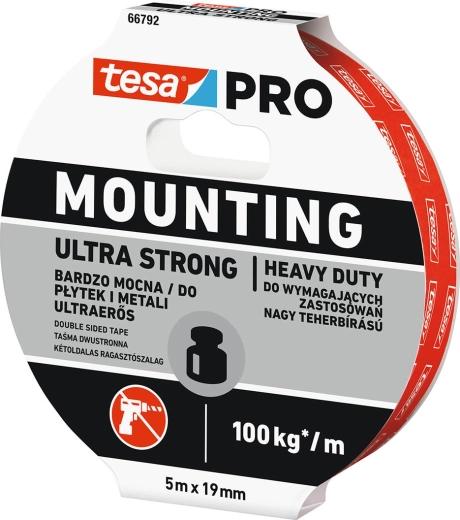 Cinta de montaje Ultra Strong 19 mm × 5 m Tesa