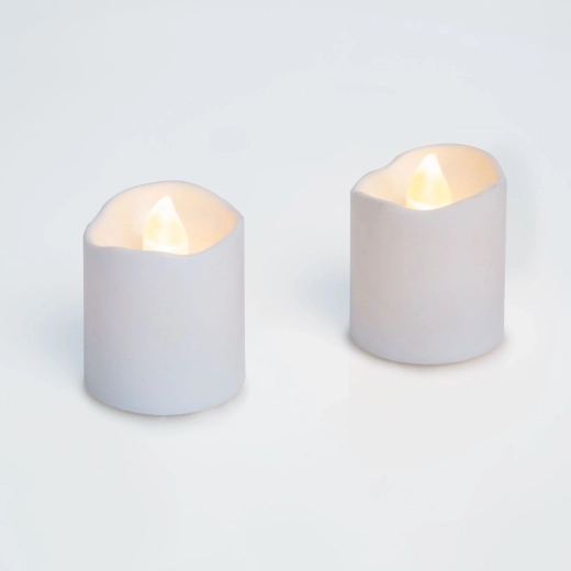Vela LED blanca - 1 unidad